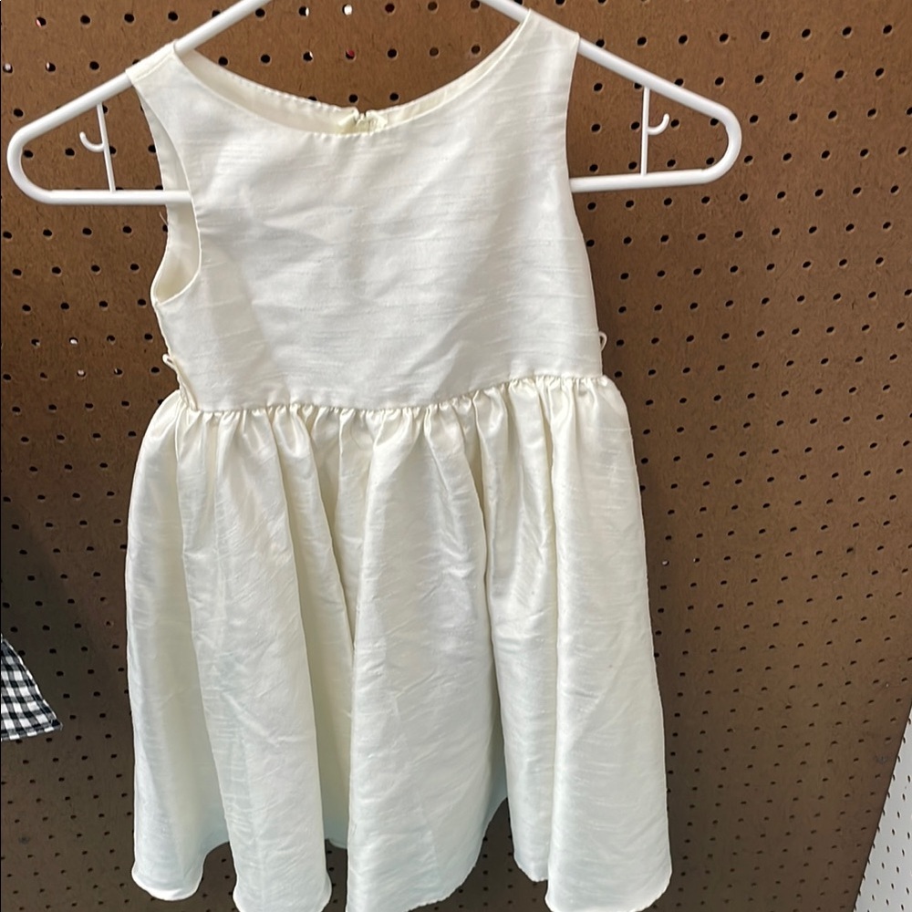 Kid's Dream Cream Sleeveless Sundress for Weddings